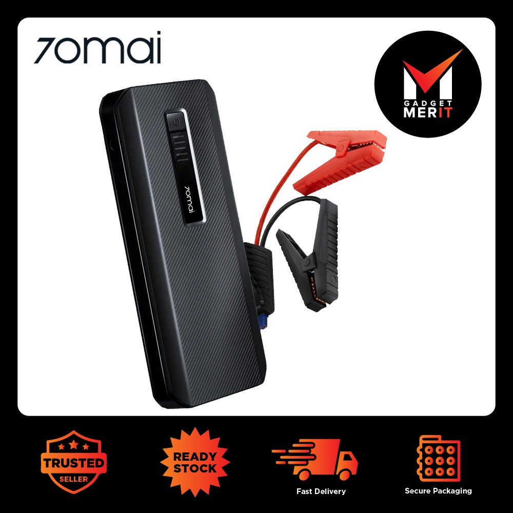 Ready Stock 70mai Jump Starter Max MIDRIVE PS06 18000mah Power Bank Car Jump Start Smart