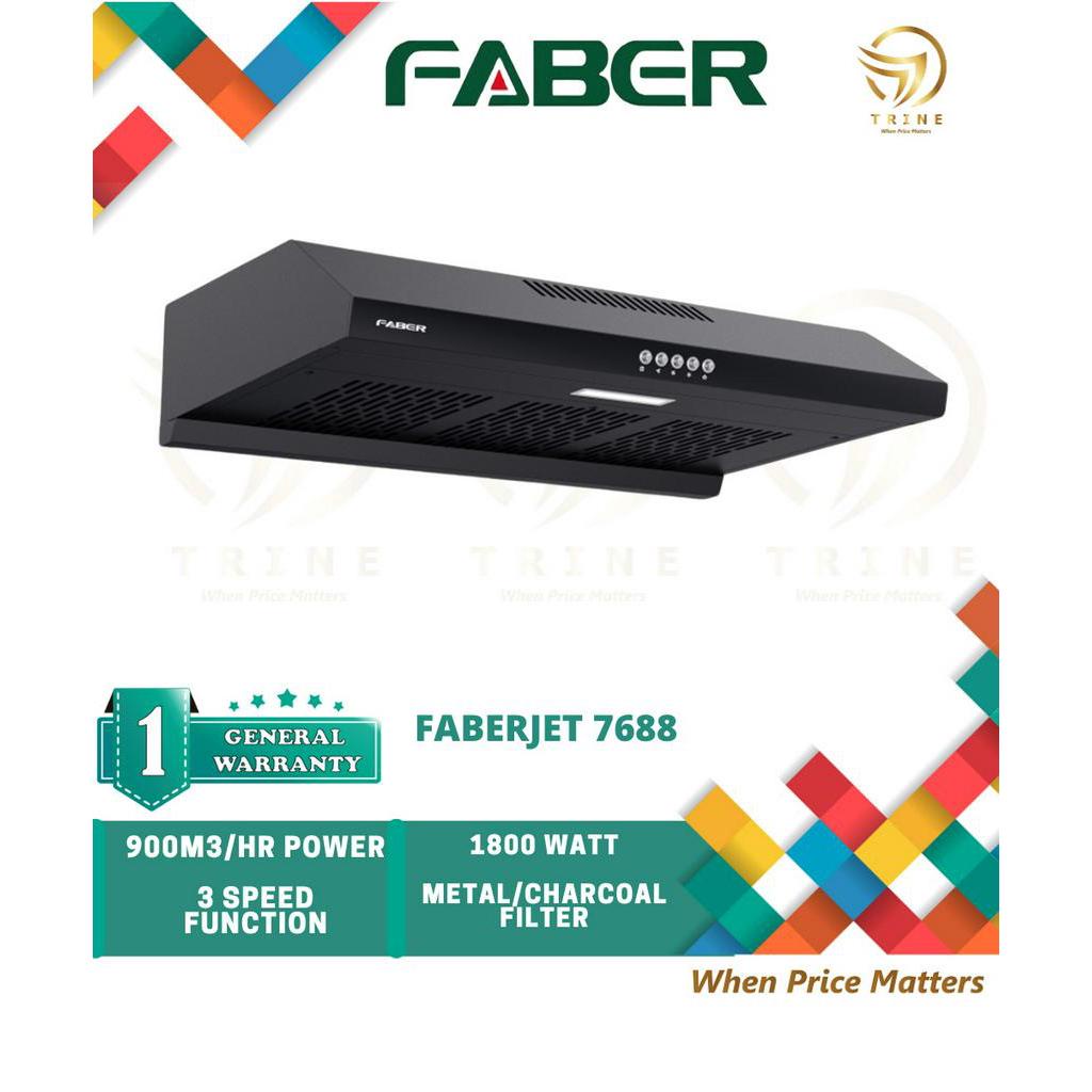 FABER FABERJET CLASSO 7688BK 900m3/hr Slim Hood FABERJET 7688 Shopee