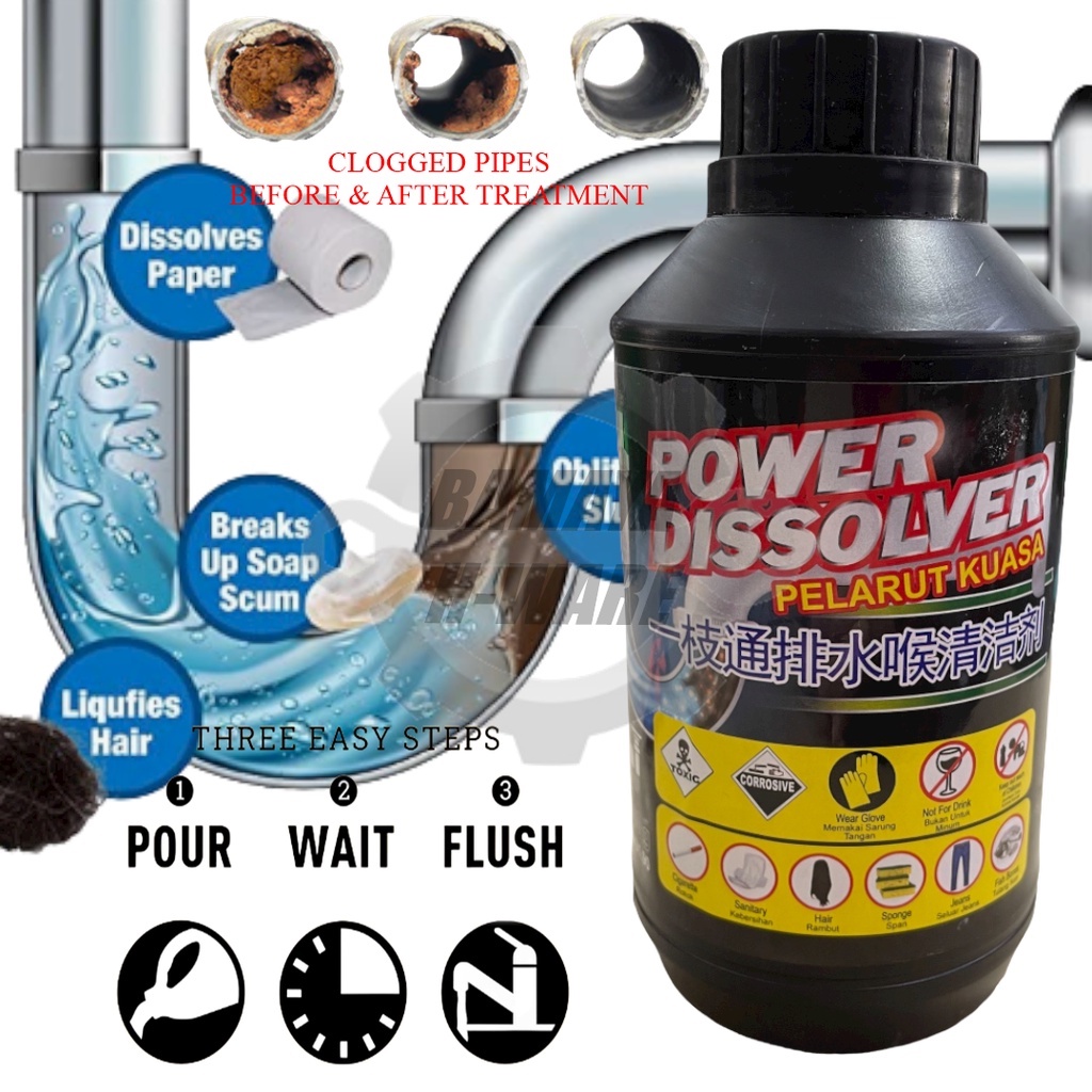 900GM NEW SUPER CLOG REMOVER. Drain Clog Remover for Toilet & Sink. Sink Drain Cleaner
