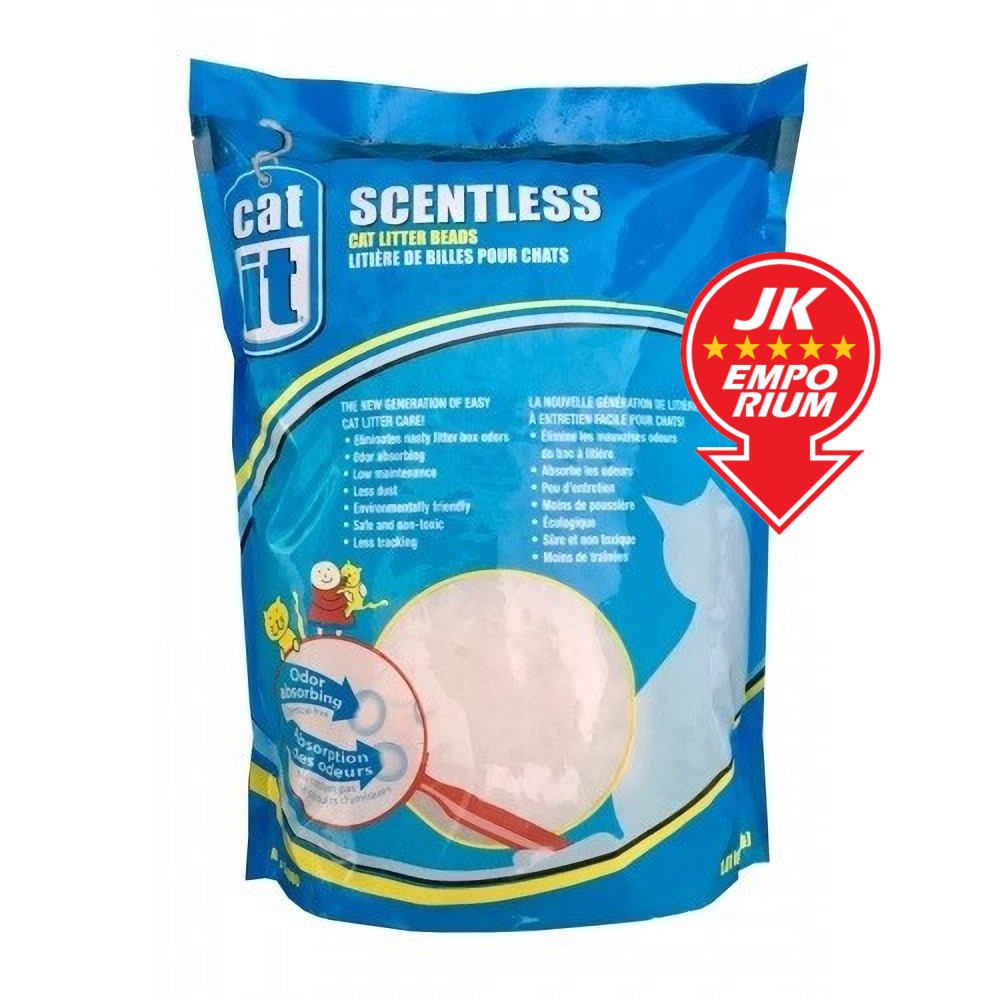 8lb 3.62kg Catit Scentless Cat Litter Beads Hagen CatIt Crystal Pasir