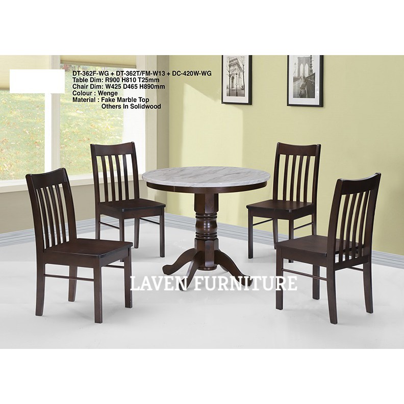 4 SEATERS MARBLE TABLE DINING SET !! For KuchingSamarahan SARAWAK ONLY
