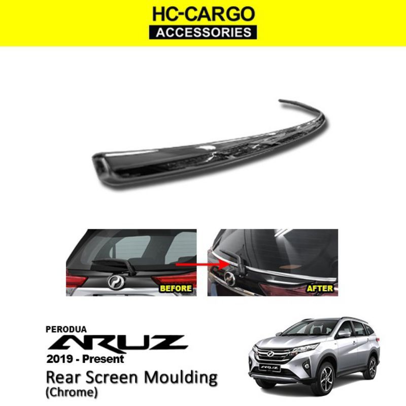 Perodua Aruz Rear Screen Molding Chrome / Suitable New Toyota Rush Shopee Malaysia
