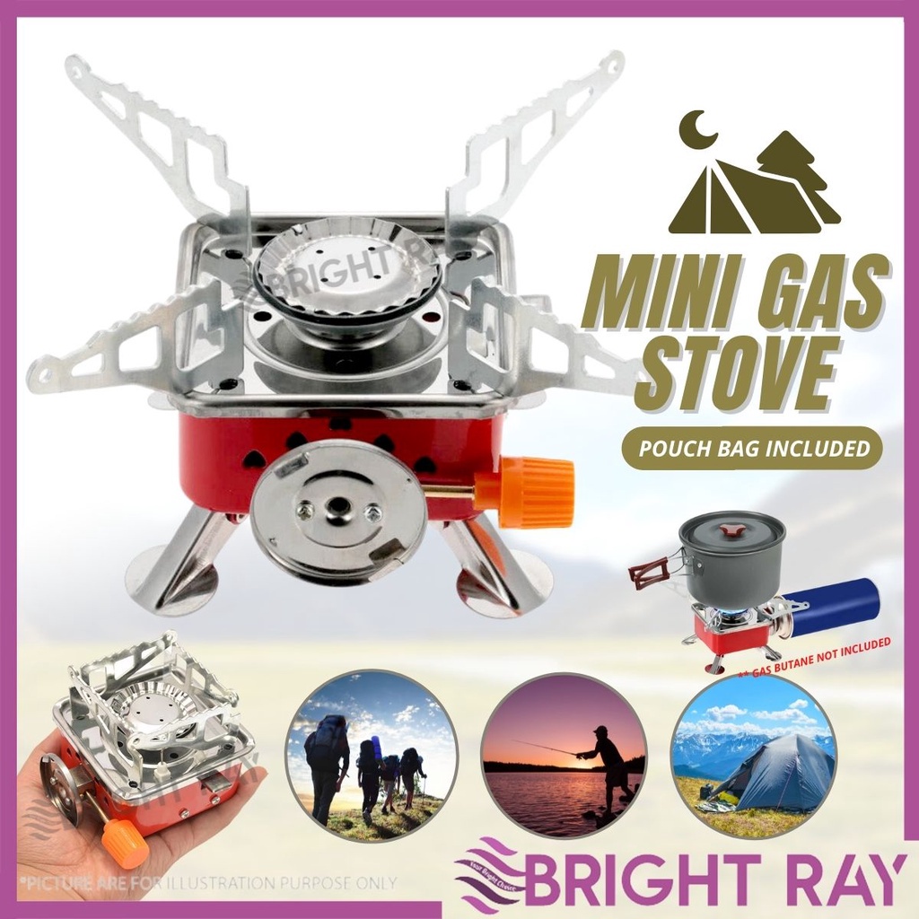 GP Portable Mini Camping Gas Stove, Burner Portable Card Type Outdoor
