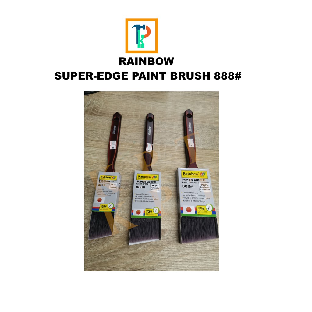 RAINBOW SUPER EDGE PAINT BRUSH 888 / ANGLED EDGE BRUSH SENGEK TEPI