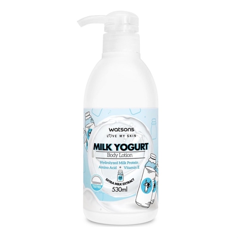 WATSONS Milk Yogurt Body Lotion Strawberry / Milk / Banana 530ml / Hand