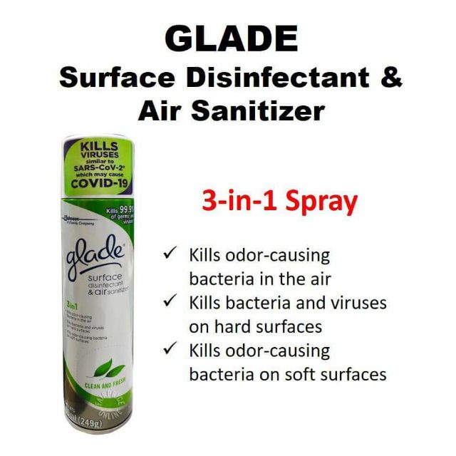 Glade Disinfectant Spray 300ml (READY STOCK) Shopee Malaysia