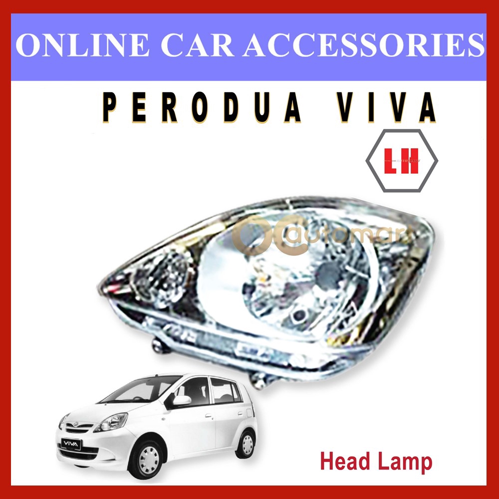 Perodua Viva HeadLamp / Head Lamp Shopee Malaysia