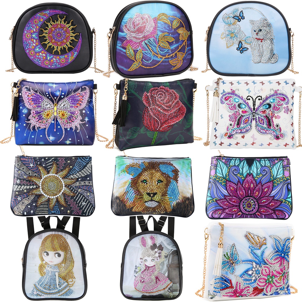 Diamond Painting Purses Purse Wallet Women Crossbody Handbag Shoulder