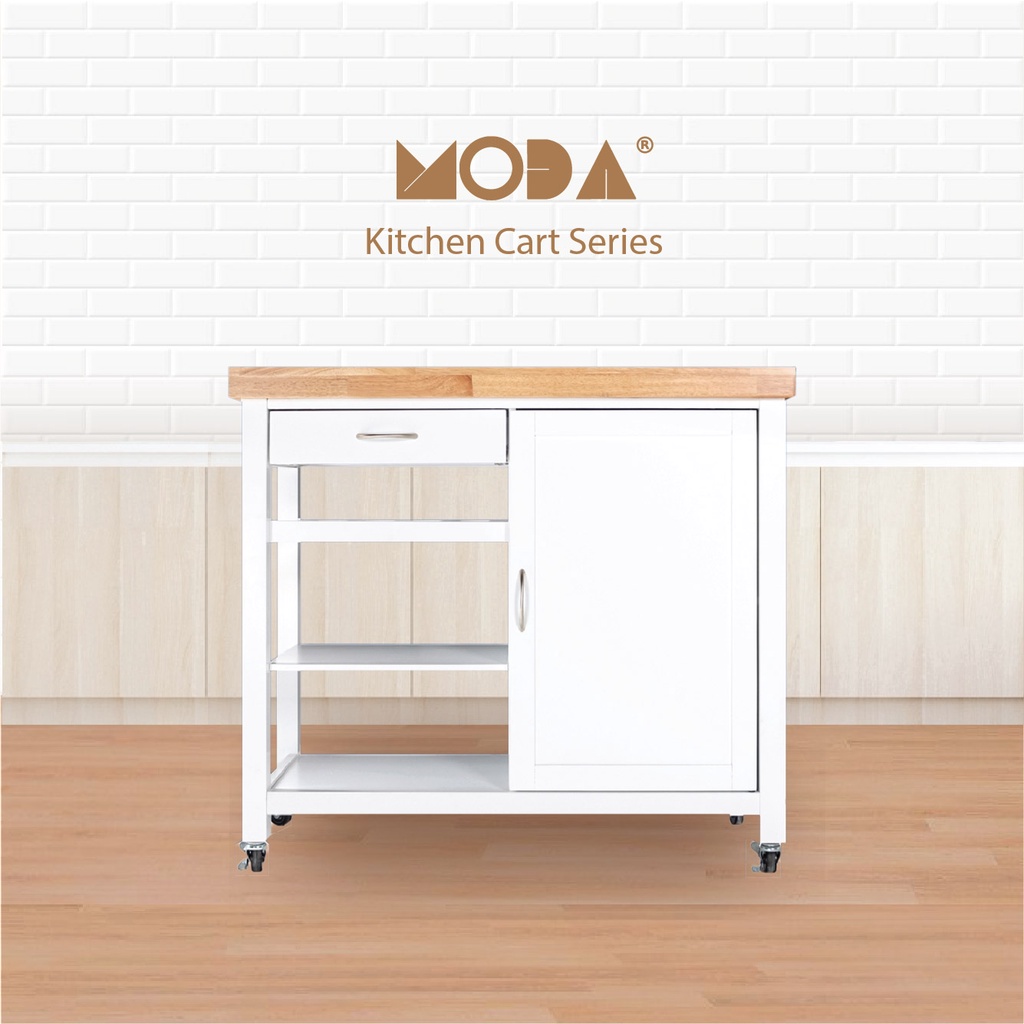 [ Toasty Home ] MODA COLLECTION DENVER Kitchen Cart / Kitchen Trolley / Kitchen Island Shopee