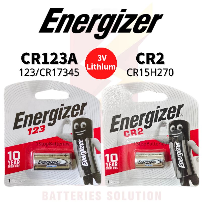 [GENUINE] Energizer 3V Lithium Battery (CR123A/123/CR17345 )(CR2