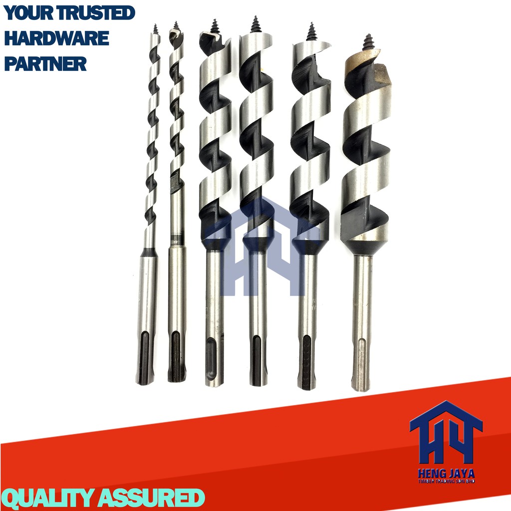 SDS PLUS WOOD AUGER DRILL BIT ( 6MM 25MM) Shopee Malaysia