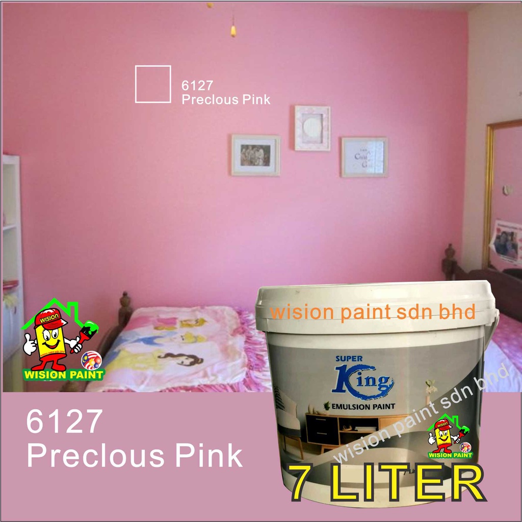 6127 precious pink SANCORA PAINT ( 7L ) SUPER KING Quality Latex