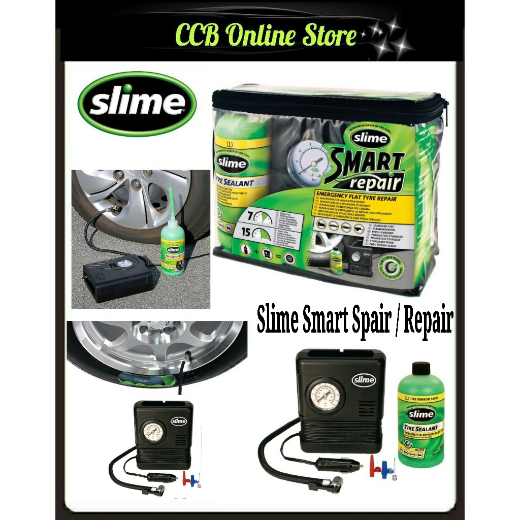Slime Smart Spair Flat Tire Repair Kit (50107) | Shopee Malaysia