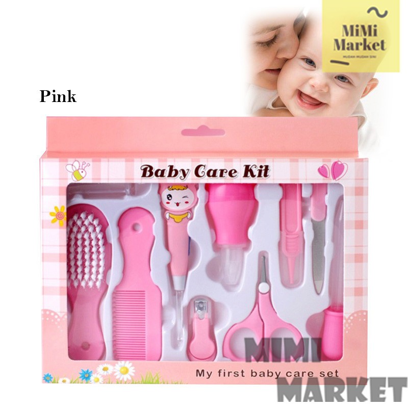 10In1 Newborn Baby Care Kit Safety Health Cleansing Sets Nursery Kit