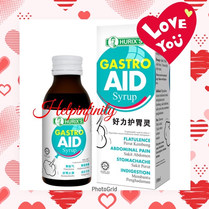 Hurix’s Gastro Aid Syrup 100ml to Relieve Indigestion Stomach