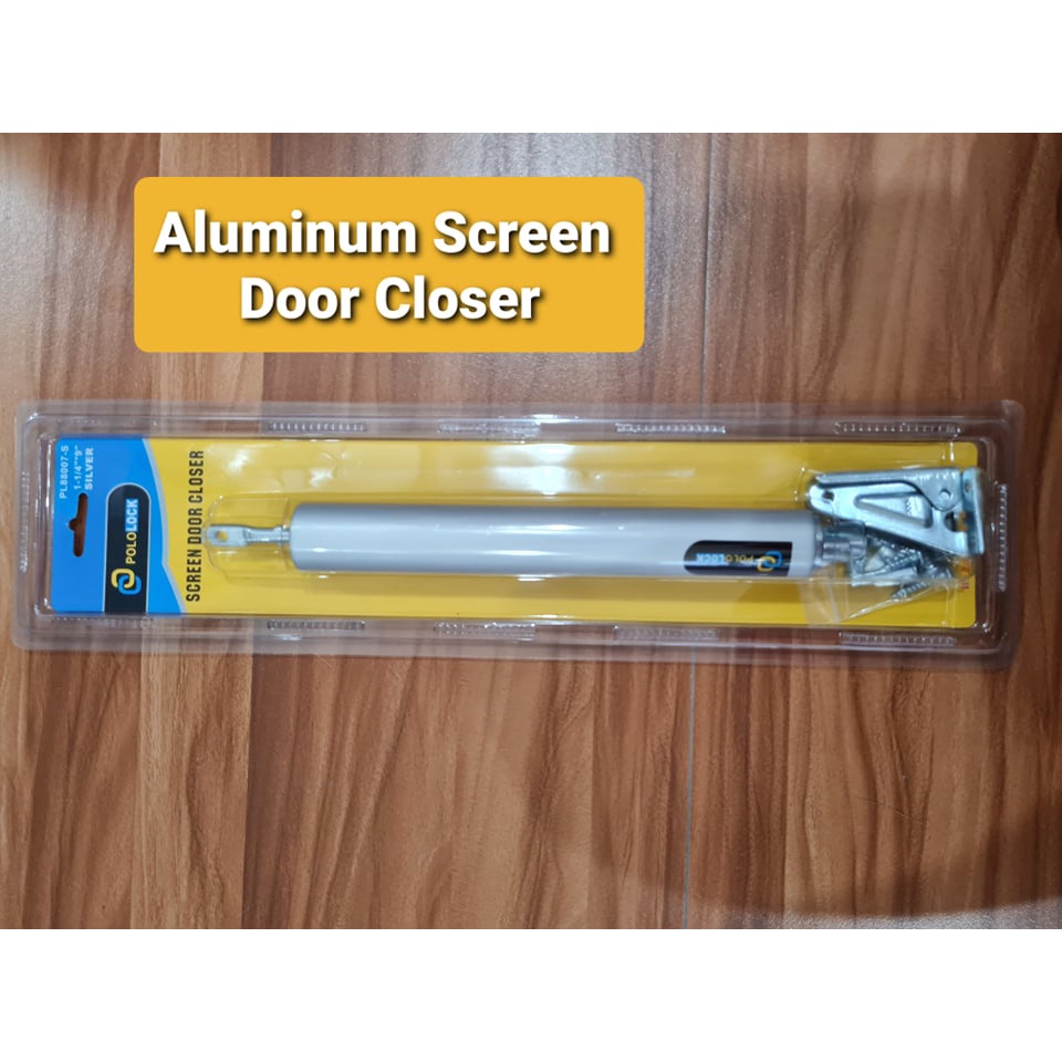Pneumatic Door Closer Soft Closing Aluminum Screen Door Closer Tube Type with Screw (set