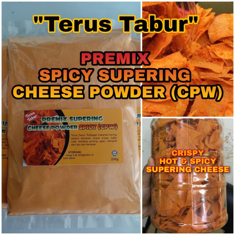 PREMIX SWEET SPICY SUPERING POPIA CHEESE POWDER 200g (terus tabur