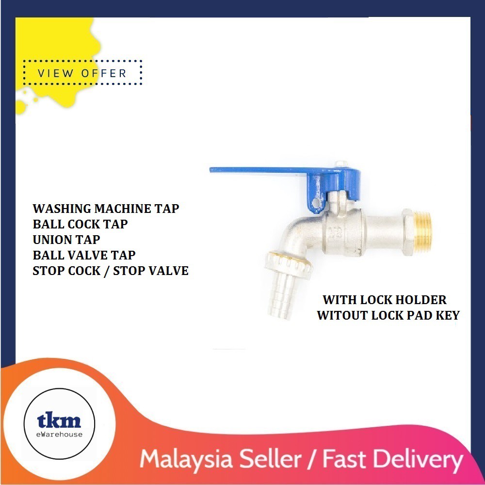 WASHING MACHINE HOSE BIB TAP UNION TAP WALL BIB TAP FAUCET TAP BATHROOM
