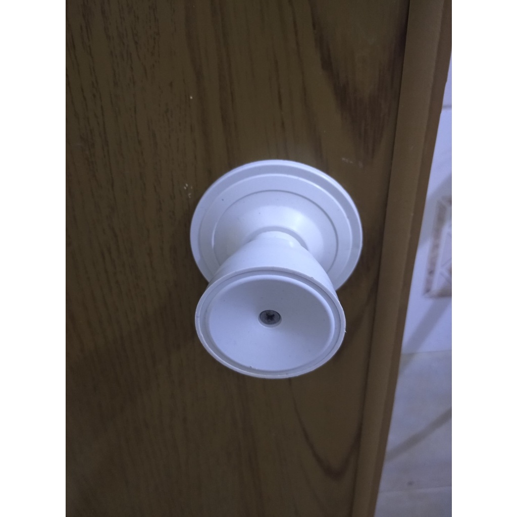 Plastic Bathroom Door Handle + SS Screws antiRust And Safe From