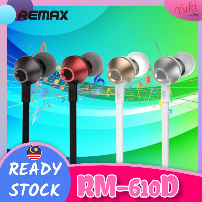 REMAX RM610D Super Bass InEar 120cm Wire Length Earphones RM610D