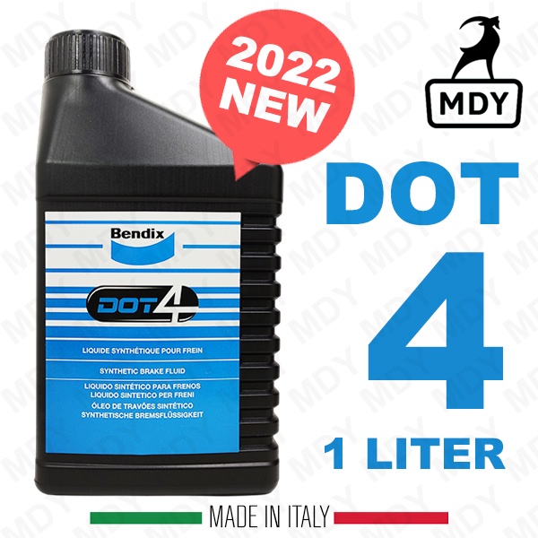 DOT 4 Bendix Synthetic Dot 4 Brake Fluid / Clutch Oil 1L Made in
