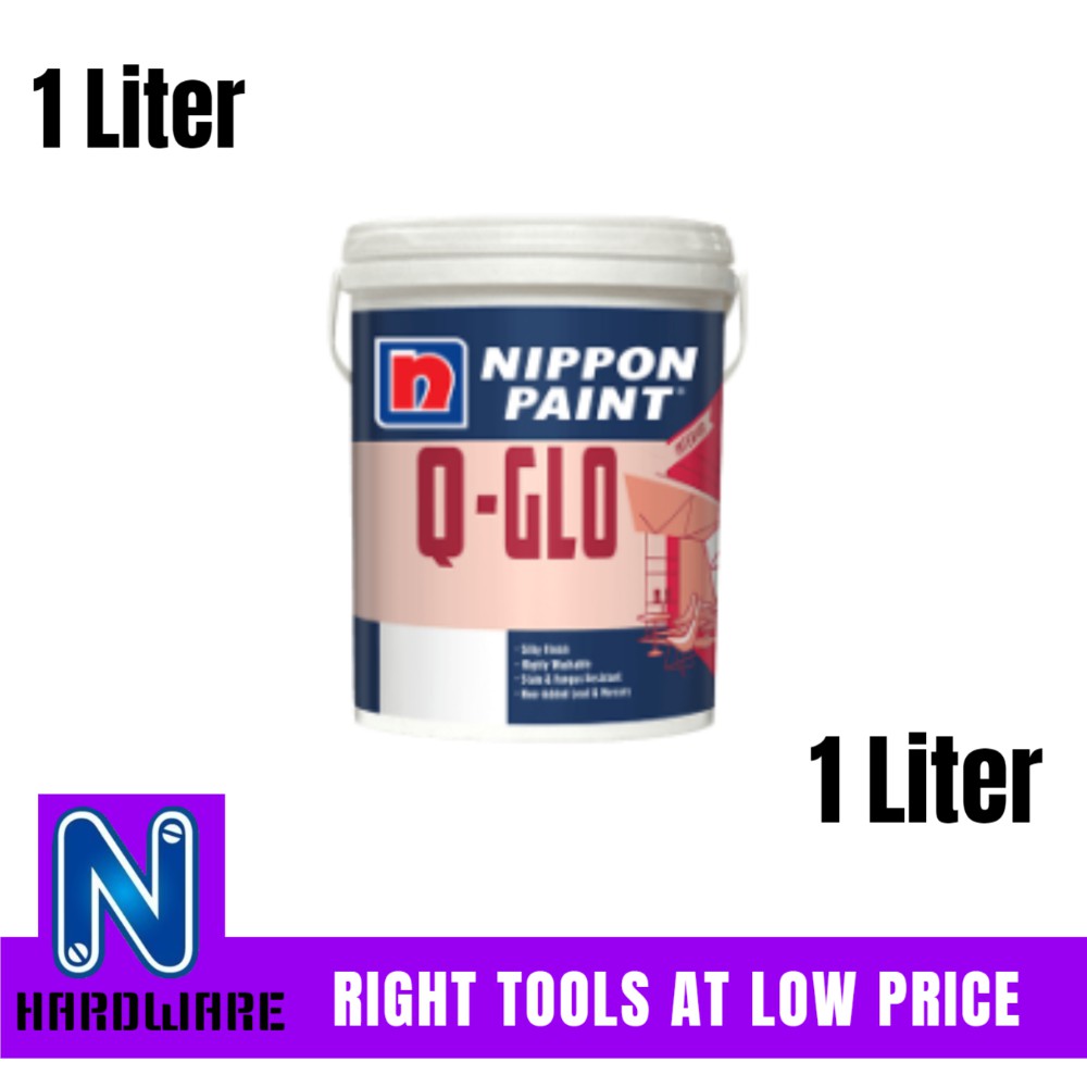 Nippon Paint QGlo Q Glo 1L Interior Wall Paint / Cat Dalam Dinding