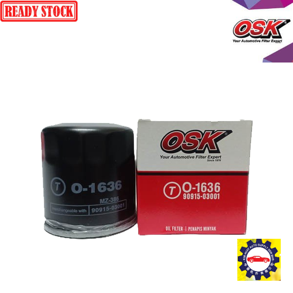 OSK Oil Filter Toyota Corolla EE80 EE90 KE30 KE70 O1636 Shopee Malaysia