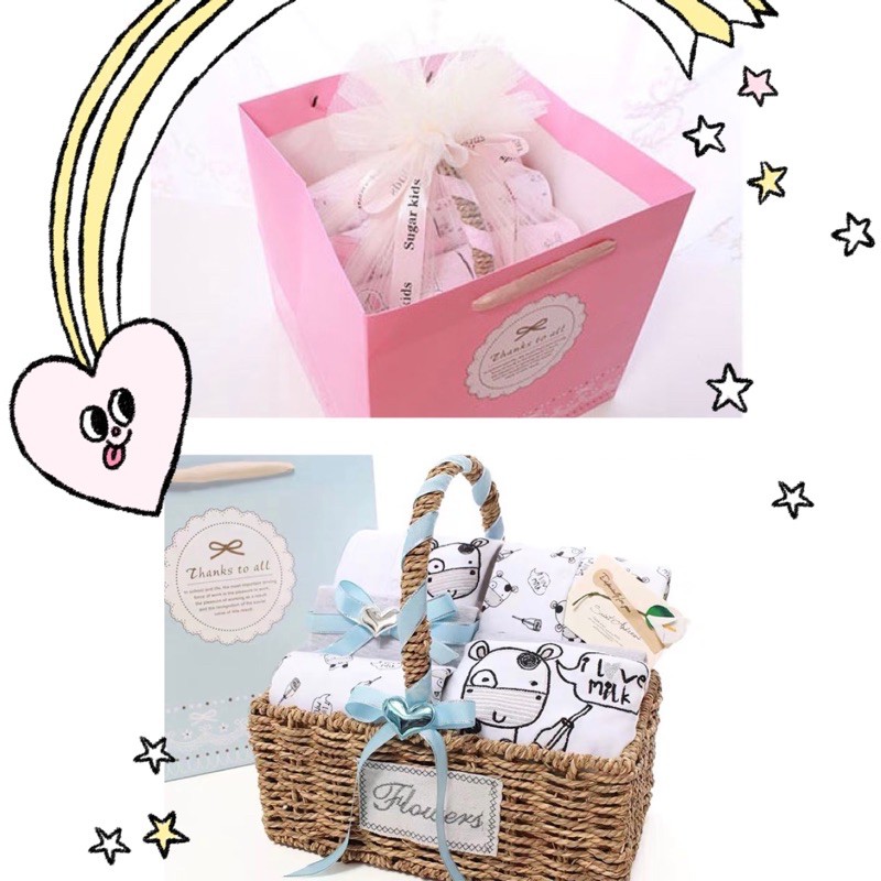 New Born Baby Fullmoon Gift Hamper Present Gift Set (Unisex) Shopee