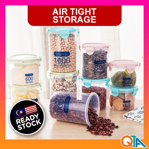 Air Tight Seal Storage Container Storage Box Air Tight Food Storage Air Tight Box Bekas Simpan