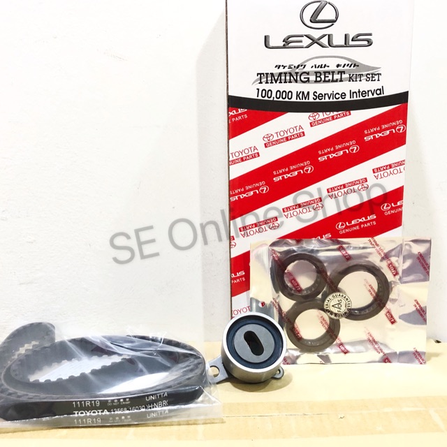 TOYOTA Timing Belt Levin 20v 4AGE (Silver Top) Timing Belt Kit Set 100k