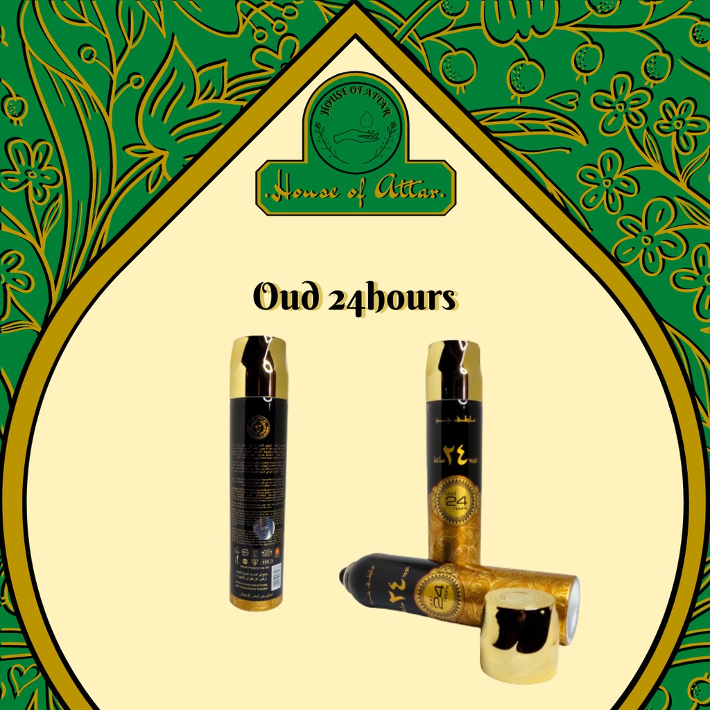 Air Freshner freshener dubai Oud 24 hours 300ml by Ard Al Zaafaran