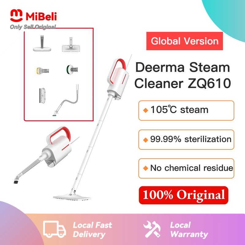 ⚡Global Version⚡ Deerma ZQ610 Steam Mop Cleaner Portable Multifunction