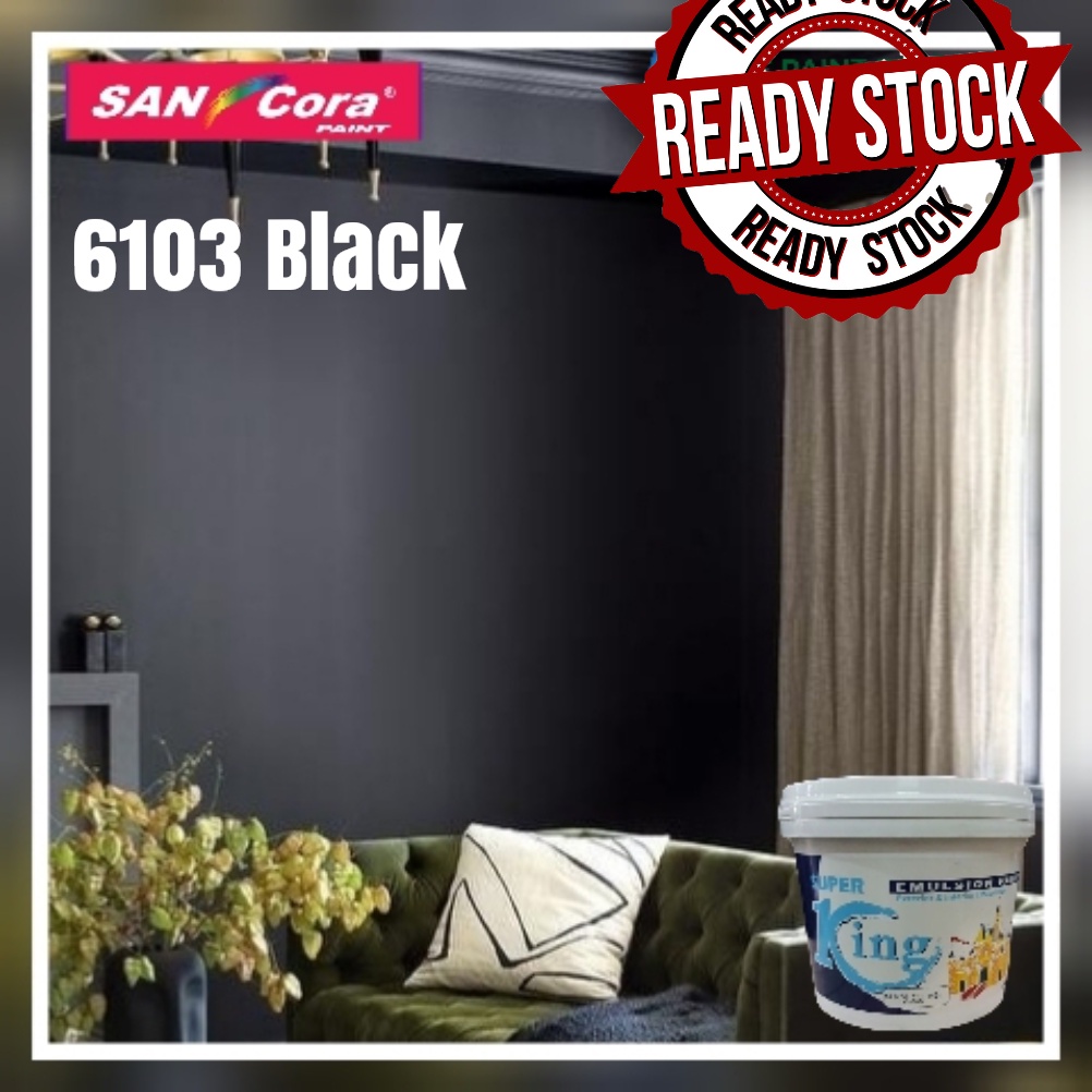 BLACK 6103 ( 7L ) SUPERKING QUALITY EMULSION PAINT MATT FINISH / CAT