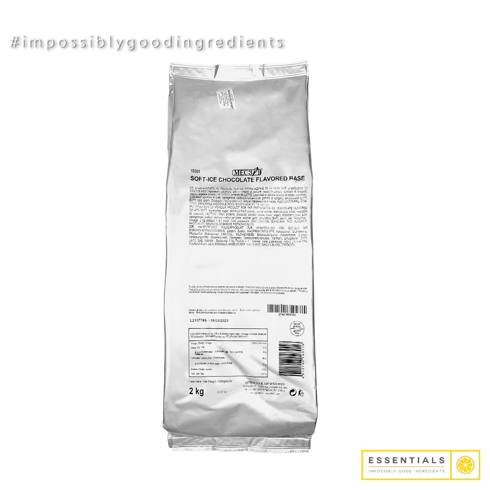 GELATO SoftIce Chocolate Flavoured Base MEC3 (2KG) Shopee Malaysia