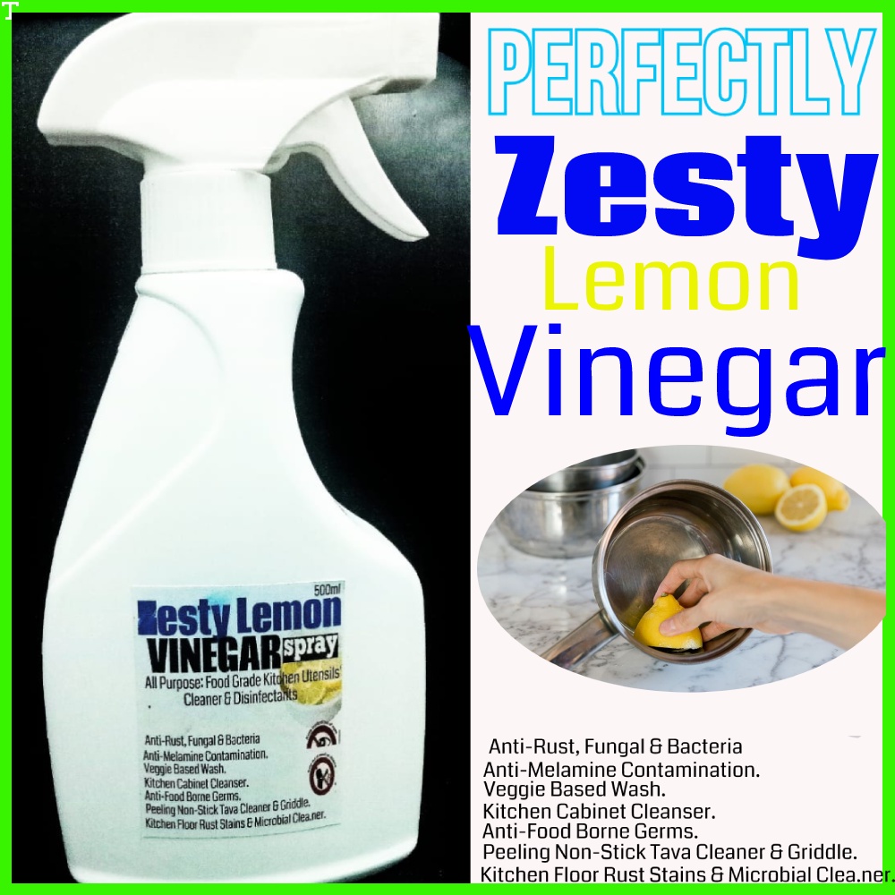 LEMON VINEGAR CLEANING SPRAY /ALL PURPOSE CLEANER/ ANTIBACTERIA, ANTI