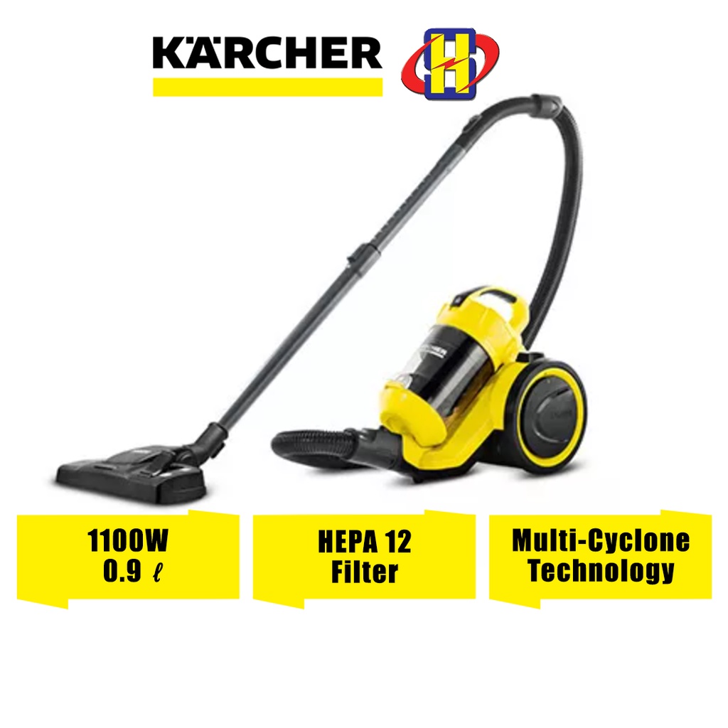 Karcher Vacuum Cleaner (1100W/0.9L) HEPA 12 Filter MultiCyclone