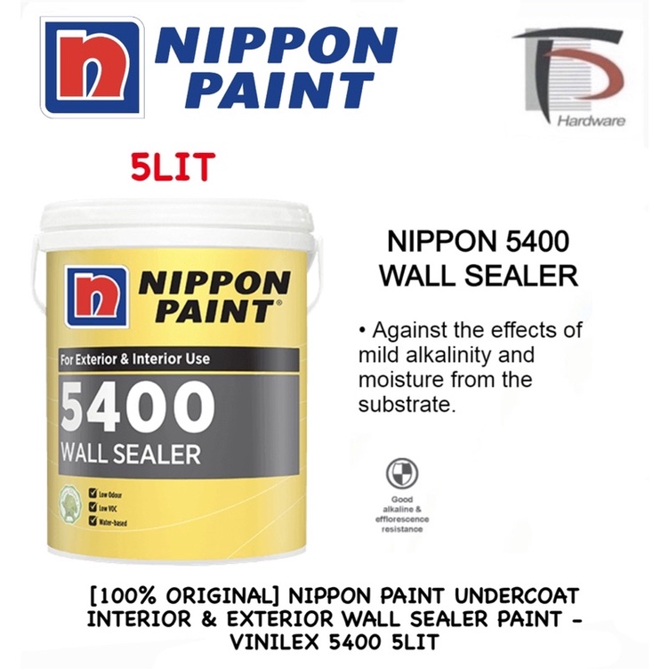 [100 ORIGINAL] NIPPON PAINT UNDERCOAT INTERIOR & EXTERIOR WALL SEALER