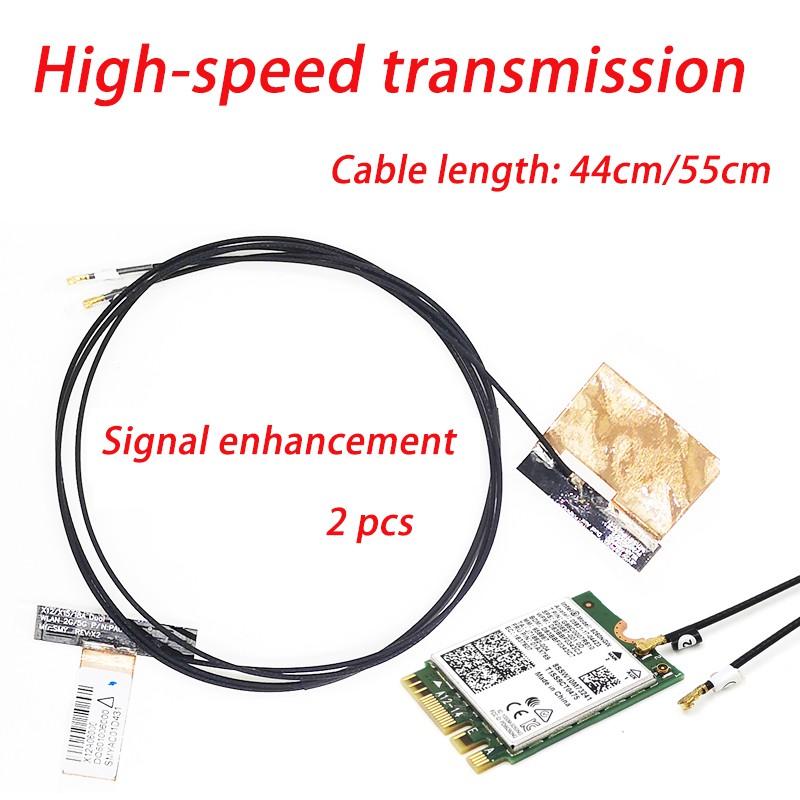 New 1 Pair Laptop Internal Wireless Antenna WiFi for Intel AX200 9260AC