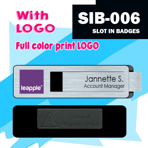 EXECUTIVE REUSABLE NAME BADGES (Wholesale) NAME TAGS / SLOT IN BADGES