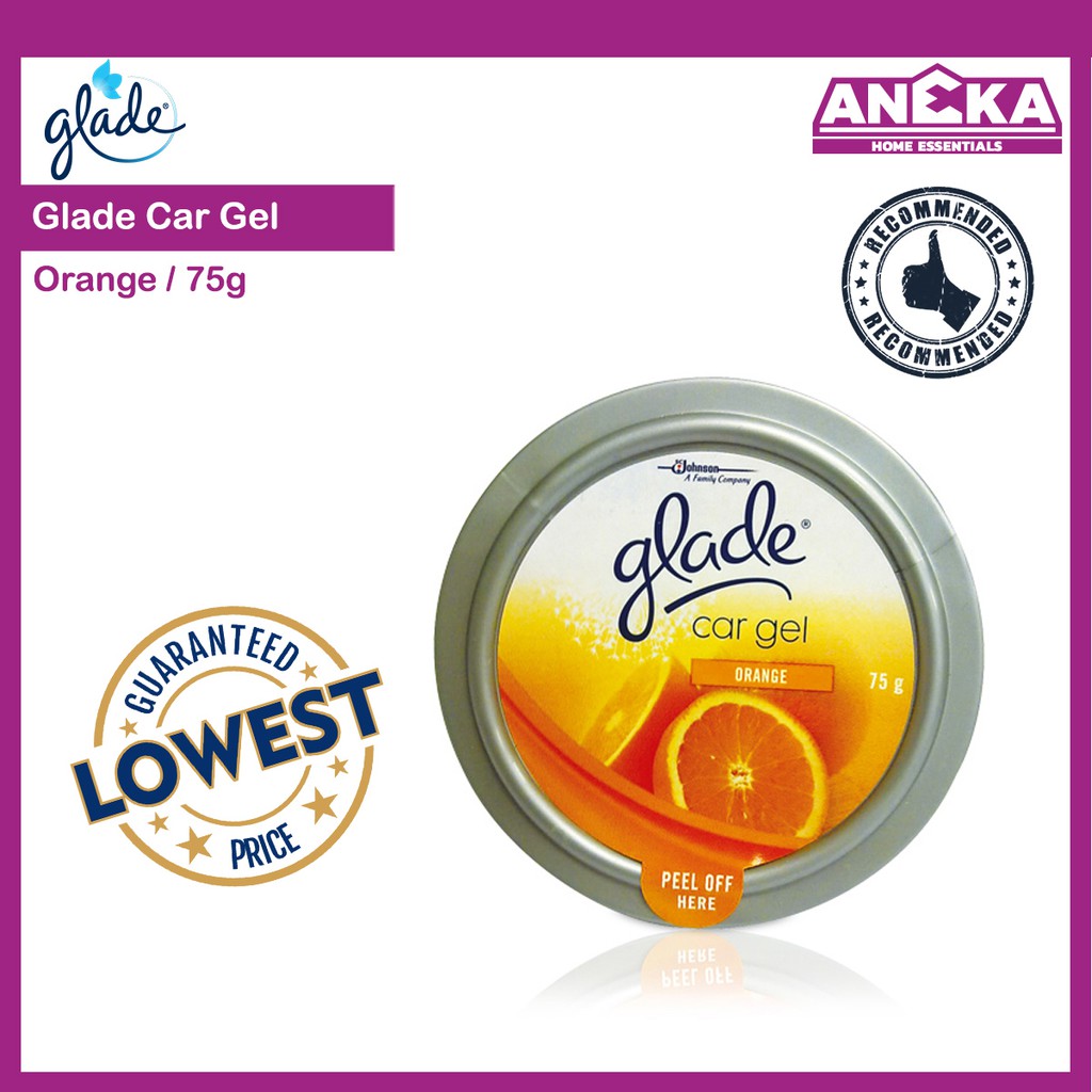 Glade Car Air Freshener Gel Orange 75g Shopee Malaysia