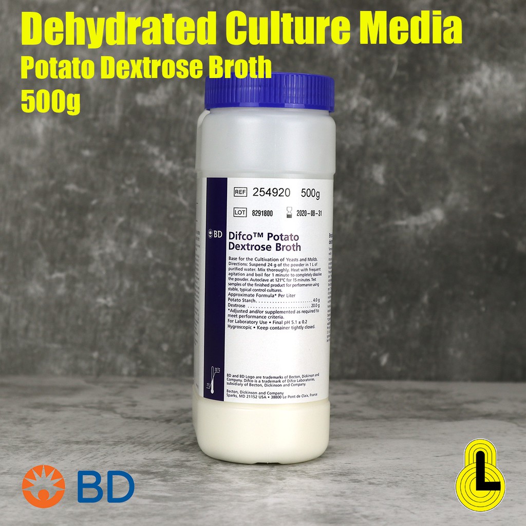 Culture Media Potato Dextrose Broth 500g BD Shopee Malaysia
