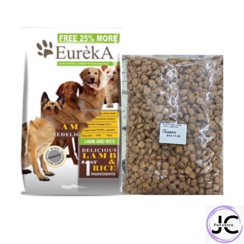 Eureka Dog Food Lamb Makanan Anjing Jaga Bulu 1KG Shopee Malaysia