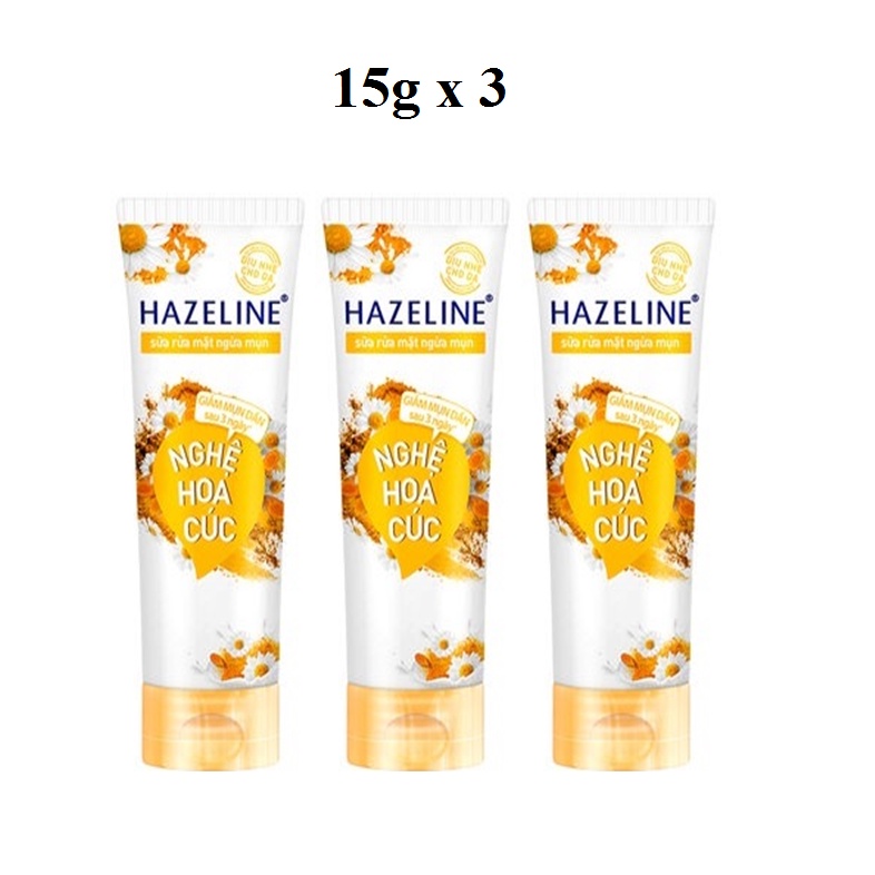 3 Hazeline Turmeric And Kiwi AntiAcne Cleanser 15g Shopee Malaysia