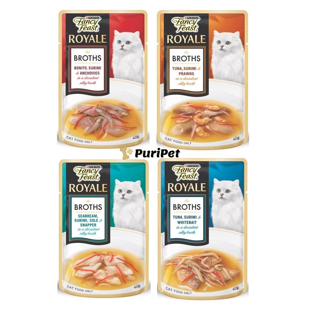Purina Fancy Feast Royale Broths Wet Cat Pouch Food 40g Shopee Malaysia