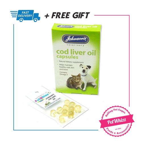Johnson’s Cod Liver Oil Capsules REPACK 10’s (10 Biji/Pack) Shopee