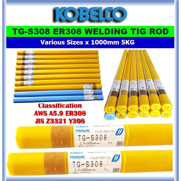 KOBELCO WELDING TIG ROD TGS308 ( TGS308 , TGS308 ) ER308 Various