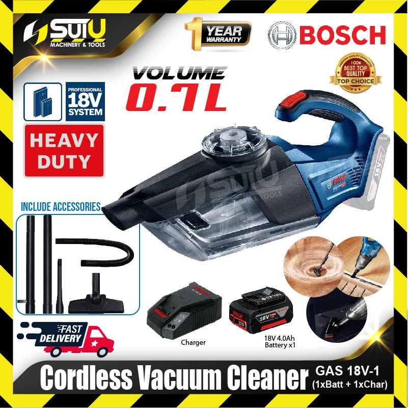 BOSCH GAS 18V1 / GAS18V1 18V 0.7L Cordless Vacuum Cleaner w