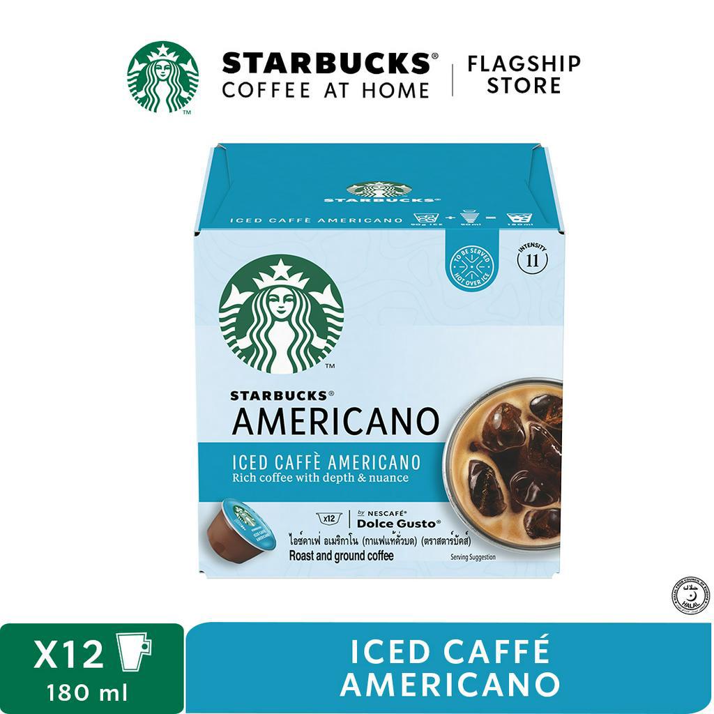 STARBUCKS Iced Caffè Americano by NESCAFE Dolce Gusto Dark Roast Coffee