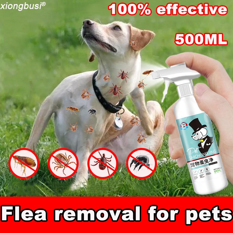 【100 effective】dog kutu ubat 500ML obat kutu anjing ubat kutu untuk