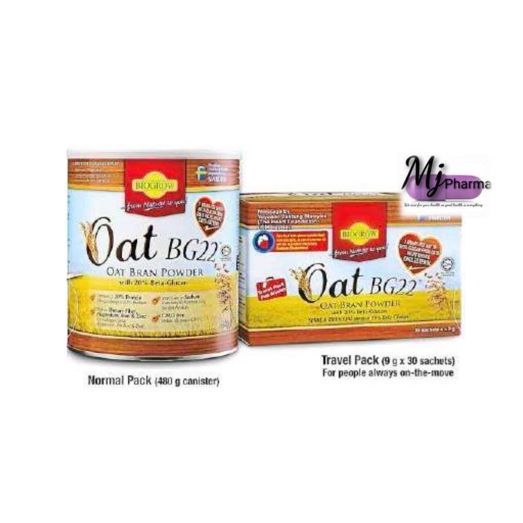 BIOGROW Oat BG22 Oat Bran Powder with HIGH BetaGlucan Shopee Malaysia